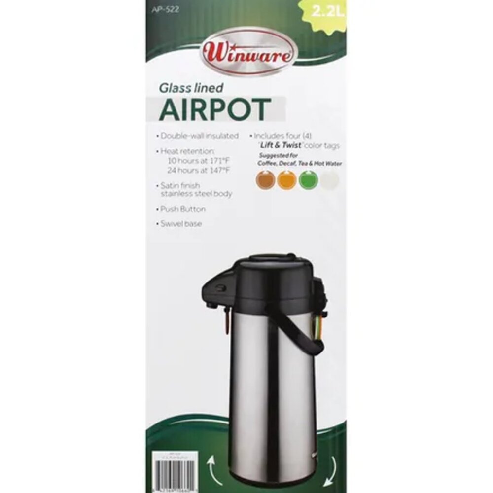 Winware Glass Lined Airpot